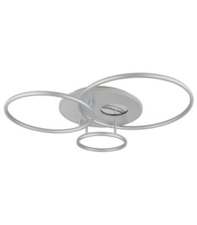 Invertina Integrated Led Semi Flush Ceiling Light Matt Silver Colour 2700-6500K-2
