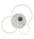 Invertina Integrated Led Semi Flush Ceiling Light Matt Silver Colour 2700-6500K-3
