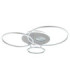 Invertina Integrated Led Semi Flush Ceiling Light Matt Silver Colour 2700-6500K-6