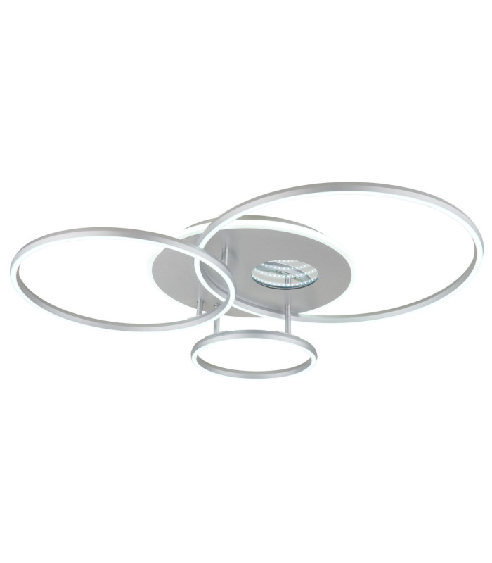 Invertina Integrated Led Semi Flush Ceiling Light Matt Silver Colour 2700-6500K-6