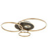 Invertina Integrated Led Semi Flush Ceiling Light Matt Gold Colours 2700-6500K-1