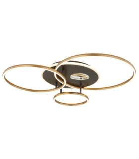 Invertina Integrated Led Semi Flush Ceiling Light Matt Gold Colours 2700-6500K-1