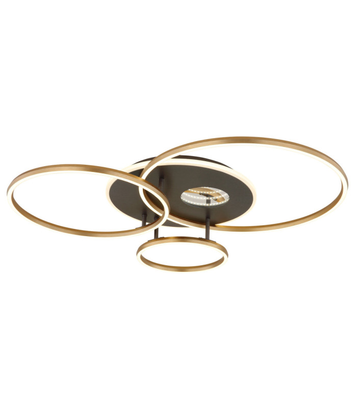 Invertina Integrated Led Semi Flush Ceiling Light Matt Gold Colours 2700-6500K-1