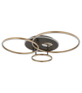 Invertina Integrated Led Semi Flush Ceiling Light Matt Gold Colours 2700-6500K-2