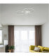 Invertina Integrated Led Semi Flush Ceiling Light Matt Silver Colour 2700-6500K-10