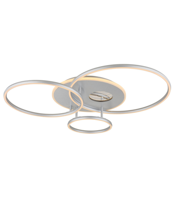 Invertina Integrated Led Semi Flush Ceiling Light Matt Silver Colour 2700-6500K-11