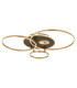 Invertina Integrated Led Semi Flush Ceiling Light Matt Gold Colours 2700-6500K-5