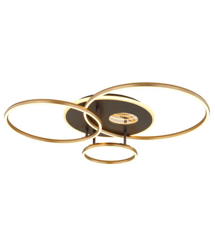 Invertina Integrated Led Semi Flush Ceiling Light Matt Gold Colours 2700-6500K-5