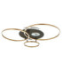 Invertina Integrated Led Semi Flush Ceiling Light Matt Gold Colours 2700-6500K-6