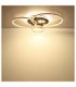 Invertina Integrated Led Semi Flush Ceiling Light Matt Gold Colours 2700-6500K-7