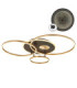 Invertina Integrated Led Semi Flush Ceiling Light Matt Gold Colours 2700-6500K-9