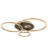 Invertina Integrated Led Semi Flush Ceiling Light Matt Gold Colours 2700-6500K-11