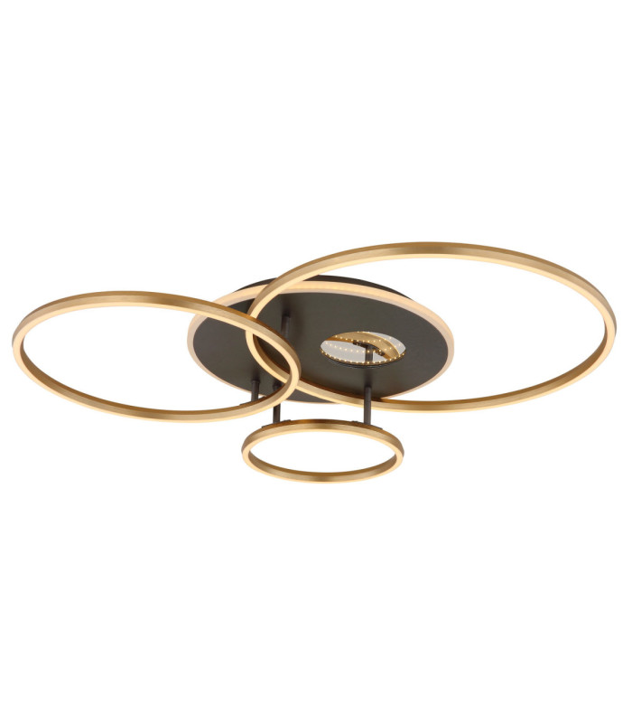 Invertina Integrated Led Semi Flush Ceiling Light Matt Gold Colours 2700-6500K-11