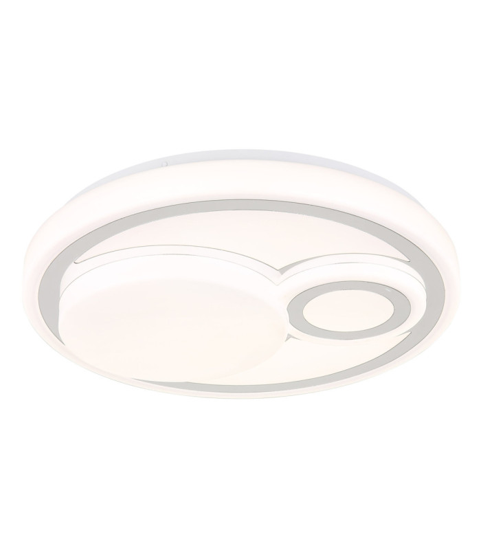 Ruiz Integrated Led Semi Flush Ceiling Light Matt White 2700-4000-6500K-1