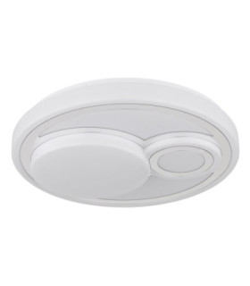 Ruiz Integrated Led Semi Flush Ceiling Light Matt White 2700-4000-6500K-2