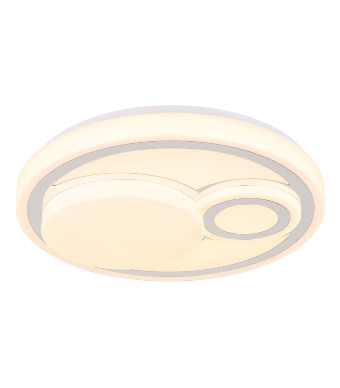 Ruiz Integrated Led Semi Flush Ceiling Light Matt White 2700-4000-6500K-4