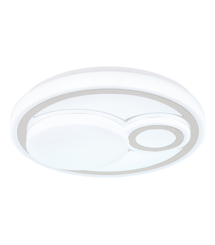 Ruiz Integrated Led Semi Flush Ceiling Light Matt White 2700-4000-6500K-5