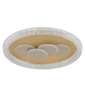 Loraine Ring Integrated Led Semi Flush Ceiling Light Matt White 3000K-2
