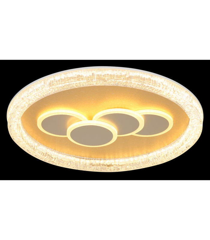 Loraine Ring Integrated Led Semi Flush Ceiling Light Matt White 3000K-4