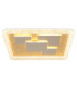 Loraine Square Integrated Led Semi Flush Ceiling Light Matt White 3000K-3