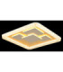 Loraine Square Integrated Led Semi Flush Ceiling Light Matt White 3000K-5