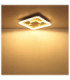 Loraine Square Integrated Led Semi Flush Ceiling Light Matt White 3000K-7