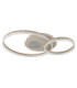 Sanford Twin Ring Integrated Led Semi Flush Ceiling Light Matt Sand Colour 3000K-2