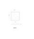Loraine Square Integrated Led Semi Flush Ceiling Light Matt White 3000K-9