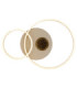 Sanford Twin Ring Integrated Led Semi Flush Ceiling Light Matt Sand Colour 3000K-3