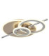 Norris Integrated Led Semi Flush Ceiling Light Matt Champagne Colour 4000K-1