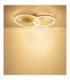 Sanford Tripple Ring Integrated Led Semi Flush Ceiling Light Matt Sand Colour 3000K-5