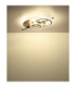 Norris Integrated Led Semi Flush Ceiling Light Matt Champagne Colour 4000K-5