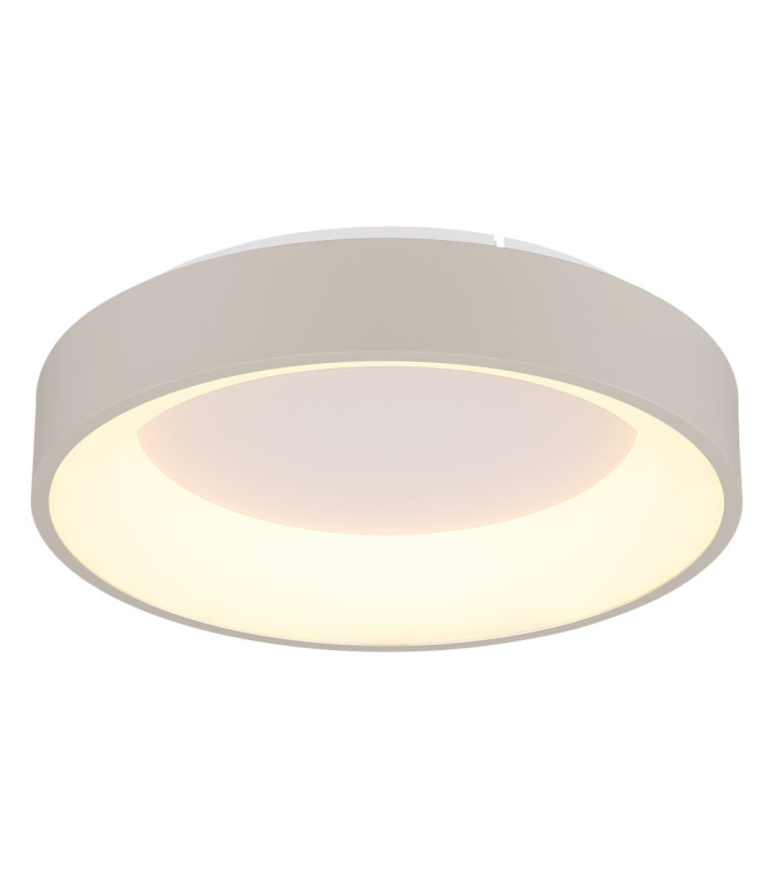 Gallegos 40cm Integrated Led Semi Flush Ceiling Light Matt Sand Colour 2700-6000K-4