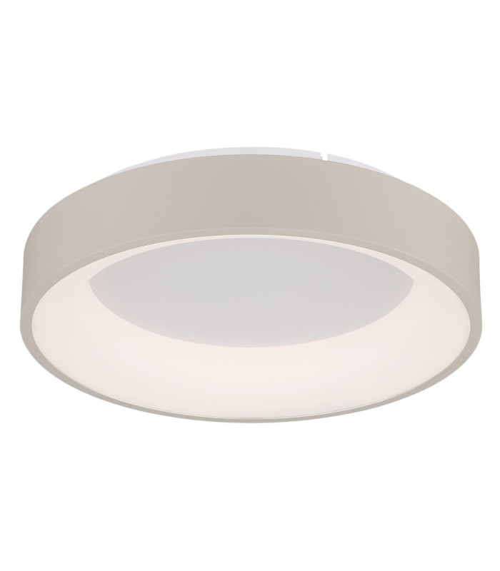 Gallegos 40cm Integrated Led Semi Flush Ceiling Light Matt Sand Colour 2700-6000K-9