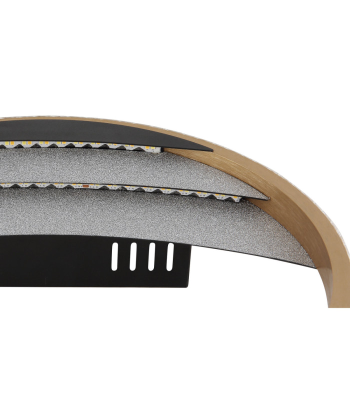 Constance 30cm Integrated Led Semi Flush Ceiling Light Matt Black 3000-4000-6000K-5