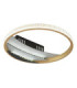 Constance 30cm Integrated Led Semi Flush Ceiling Light Matt Black 3000-4000-6000K-7