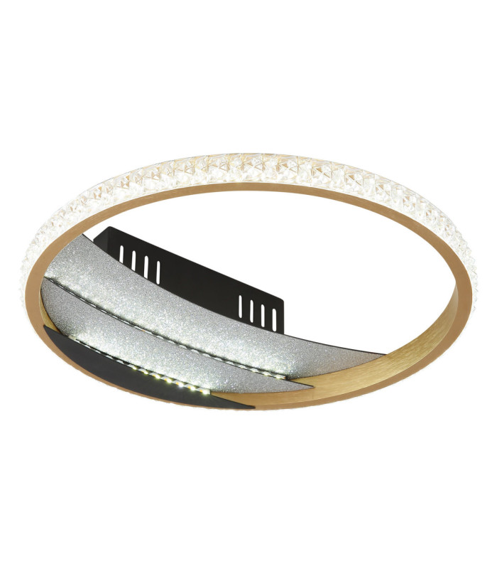 Constance 30cm Integrated Led Semi Flush Ceiling Light Matt Black 3000-4000-6000K-7