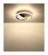 Constance 30cm Integrated Led Semi Flush Ceiling Light Matt Black 3000-4000-6000K-9