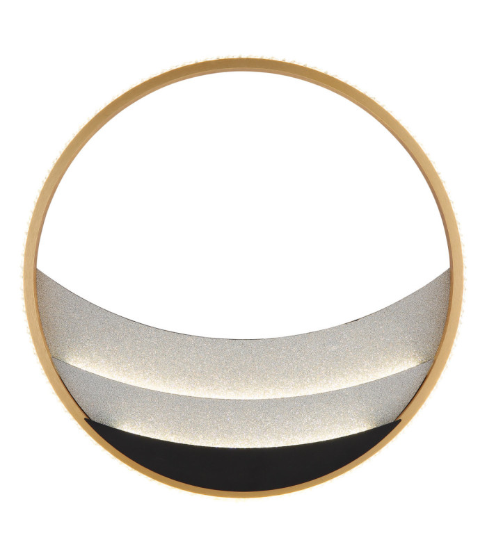 Constance 40cm Integrated Led Semi Flush Ceiling Light Matt Black 3000-4000-6000K-4