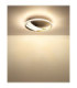 Constance 40cm Integrated Led Semi Flush Ceiling Light Matt Black 3000-4000-6000K-7
