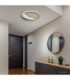 Constance 40cm Integrated Led Semi Flush Ceiling Light Matt Black 3000-4000-6000K-8