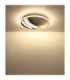 Constance 50cm Integrated Led Semi Flush Ceiling Light Matt Black 3000-4000-6000K-7