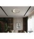 Constance 50cm Integrated Led Semi Flush Ceiling Light Matt Black 3000-4000-6000K-8