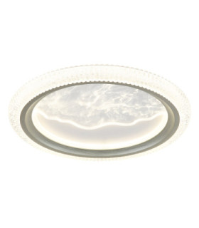 Odessa Integrated Led Semi Flush Ceiling Light Matt Grey 3000-4000-6500K-1
