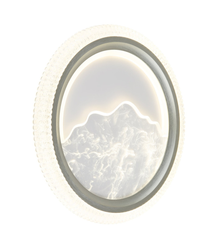 Odessa Integrated Led Semi Flush Ceiling Light Matt Grey 3000-4000-6500K-7