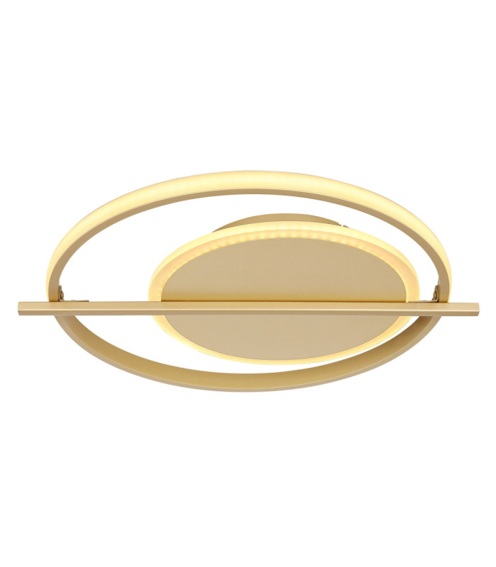 Reball Integrated Led Semi Flush Ceiling Light Gold Colours 3000K-3