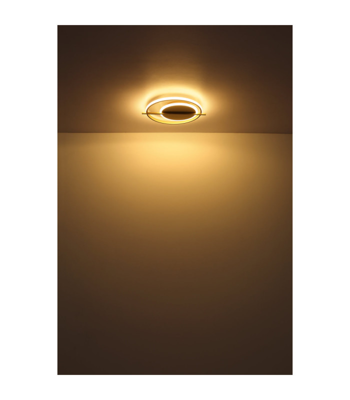 Reball Integrated Led Semi Flush Ceiling Light Gold Colours 3000K-5