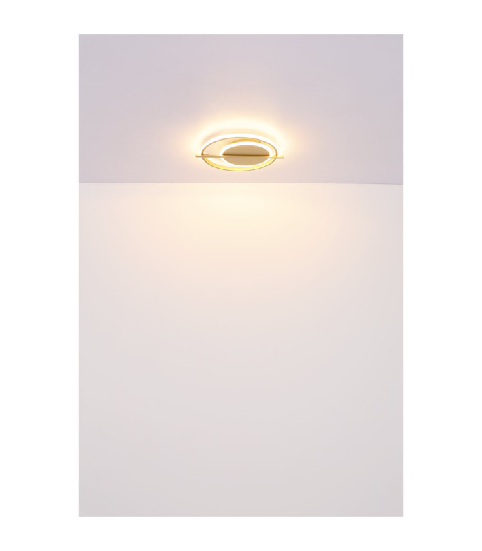 Reball Integrated Led Semi Flush Ceiling Light Gold Colours 3000K-6