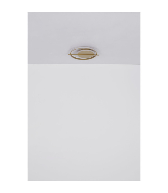 Reball Integrated Led Semi Flush Ceiling Light Gold Colours 3000K-7