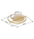 Reball Integrated Led Semi Flush Ceiling Light Gold Colours 3000K-9